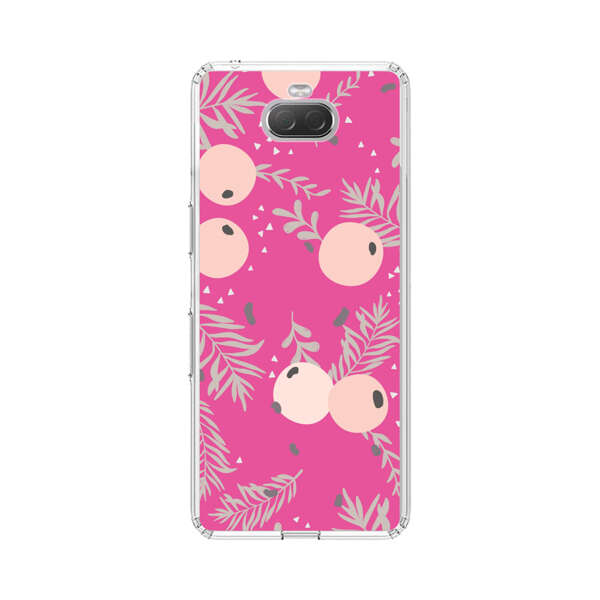Berries Floral Pattern Pink Background Sony Xperia 10 Case