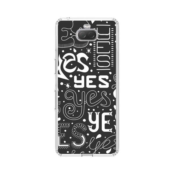 Bold Playful Typography Yes Pattern Sony Xperia 10 Case