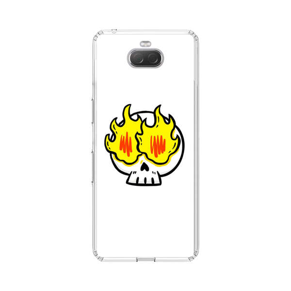 Cartoon Skull with Flames Sony Xperia 10 Case