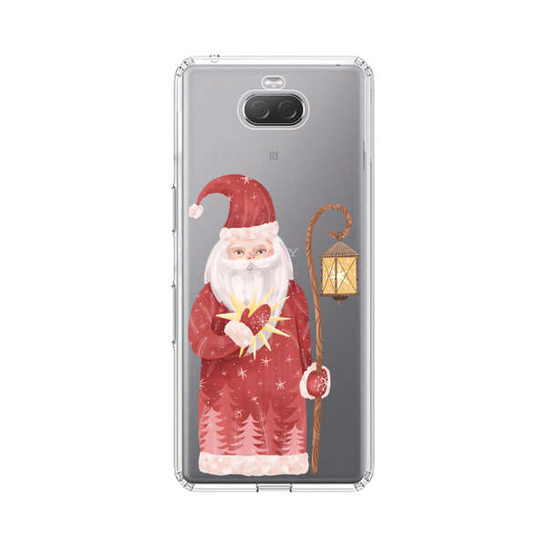 Charming Santa Claus Holding Glowing Heart and Lantern Sony Xperia 10 Case