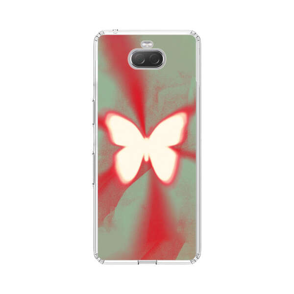 Glowing White Butterfly Abstract Radiant Design Sony Xperia 10 Case
