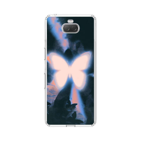Glowing White Butterfly Sony Xperia 10 Case