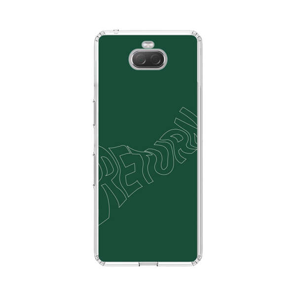 Minimalist Green Wavy Return Text Sony Xperia 10 Case