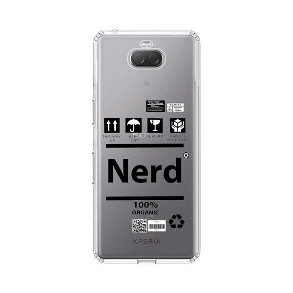 Minimalist Nerd Shipping Icons Design Sony Xperia 10 Case