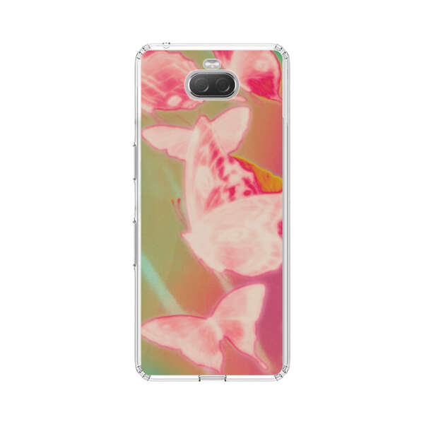Pink Butterflies Dreamy Colorful Background Sony Xperia 10 Case