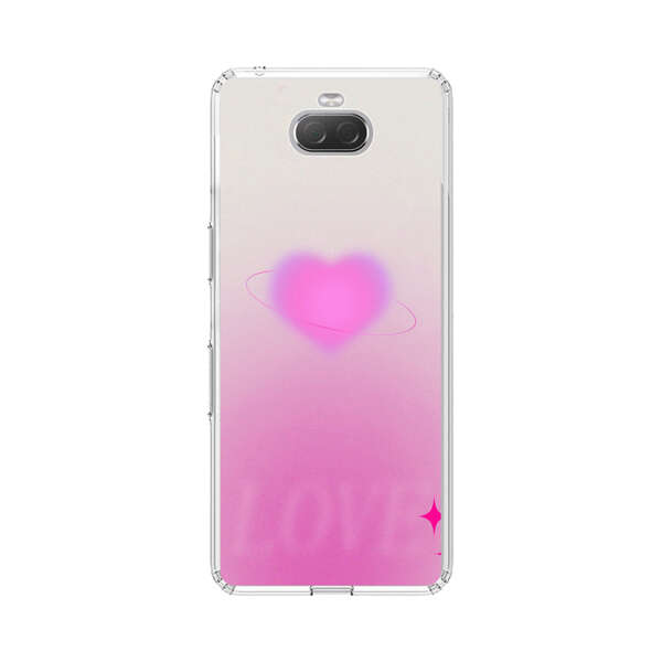 Pink Glowing Heart Love Sparkle Sony Xperia 10 Case