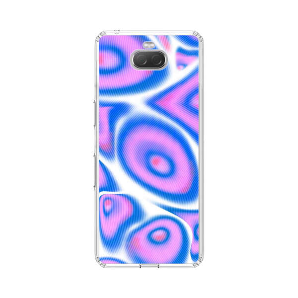 Vibrant Abstract Pink and Blue Swirl Pattern Sony Xperia 10 Case