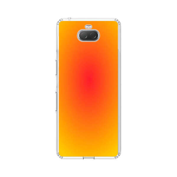 Vibrant Red Focal Point with Yellow Gradient Background Sony Xperia 10 Case
