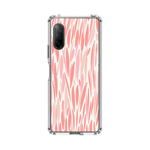 Abstract Coral Wavy Lines Pattern Sony Xperia 10 II Case