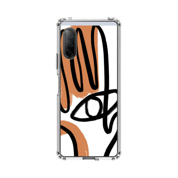 Abstract Minimalist Hand with Eye Sony Xperia 10 II Case