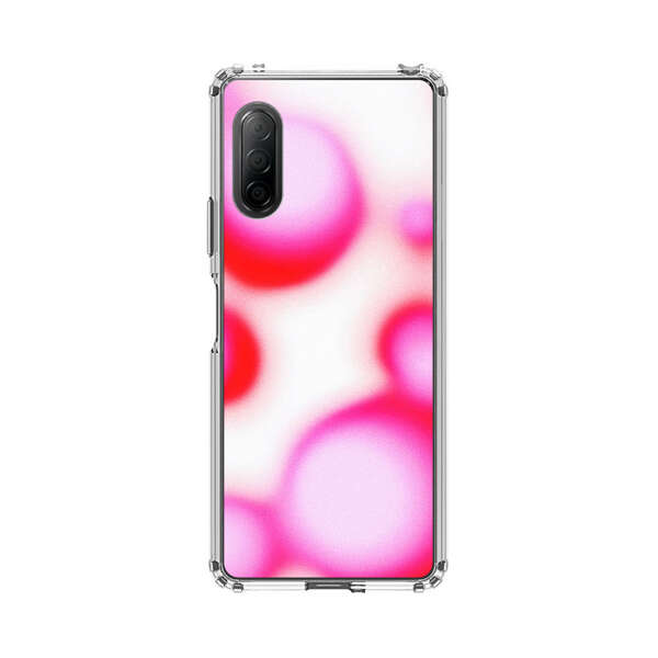 Abstract Pink and Red Blurry Circles Sony Xperia 10 II Case