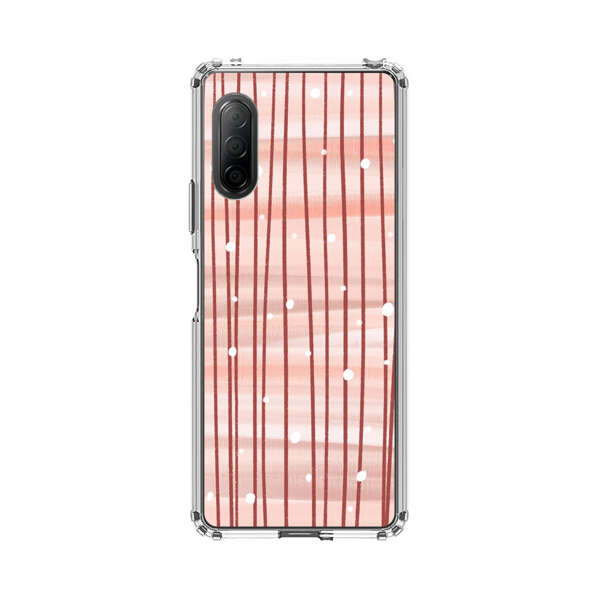Abstract Vertical Lines Pink Pattern Sony Xperia 10 II Case