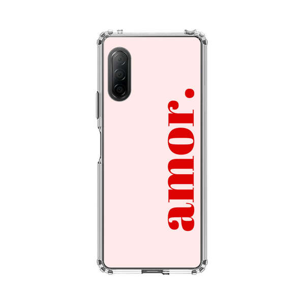 Amor Love Bold Red Text Sony Xperia 10 II Case