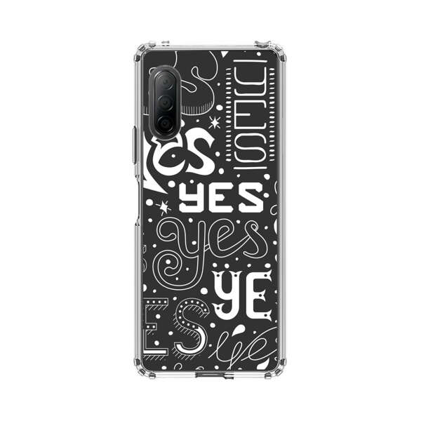 Bold Playful Typography Yes Pattern Sony Xperia 10 II Case