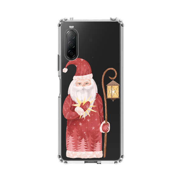 Charming Santa Claus Holding Glowing Heart and Lantern Sony Xperia 10 II Case