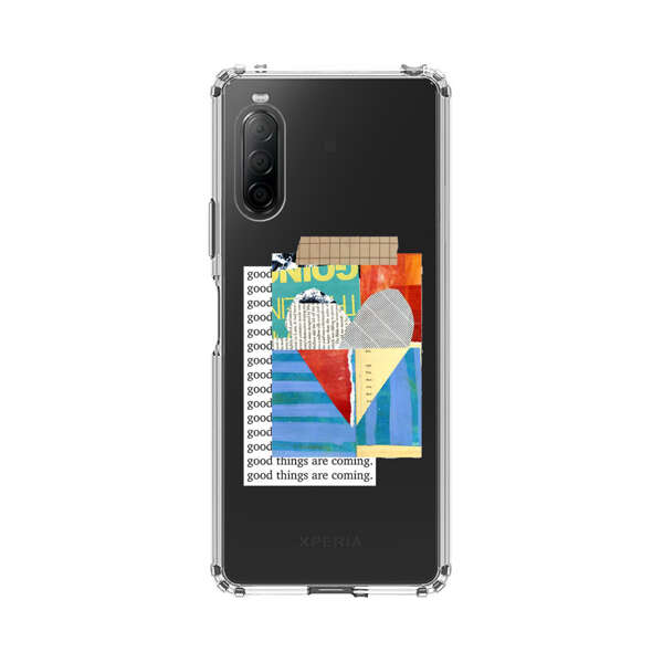 Colorful Abstract Collage with Geometric Shapes Sony Xperia 10 II Case
