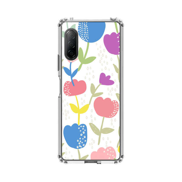 Colorful Tulip Floral Pattern Sony Xperia 10 II Case