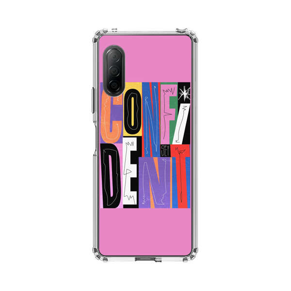 Confident Bold Colorful Typography Sony Xperia 10 II Case