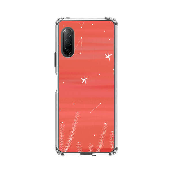 Coral Night Sky with Stars and Plants Sony Xperia 10 II Case
