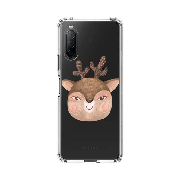 Cute Cartoon Deer Face Sony Xperia 10 II Case