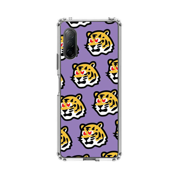 Cute Tiger with Heart Eyes Pattern Sony Xperia 10 II Case