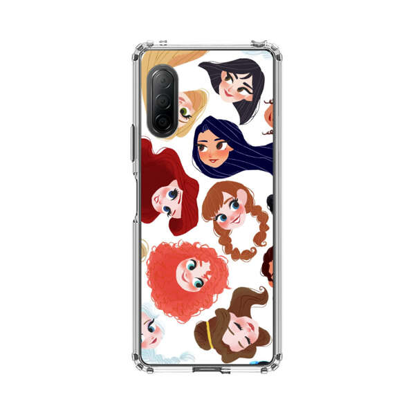 Diverse Animated Girl Faces Sony Xperia 10 II Case