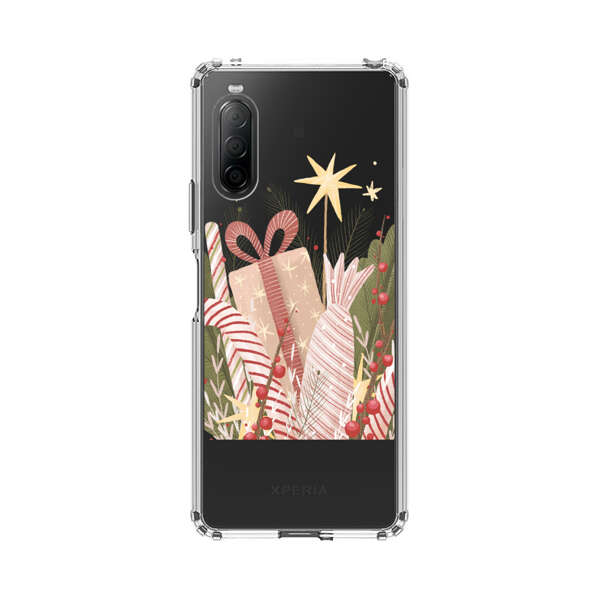 Festive Candy Canes and Holiday Gifts Sony Xperia 10 II Case