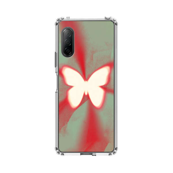 Glowing White Butterfly Abstract Radiant Design Sony Xperia 10 II Case