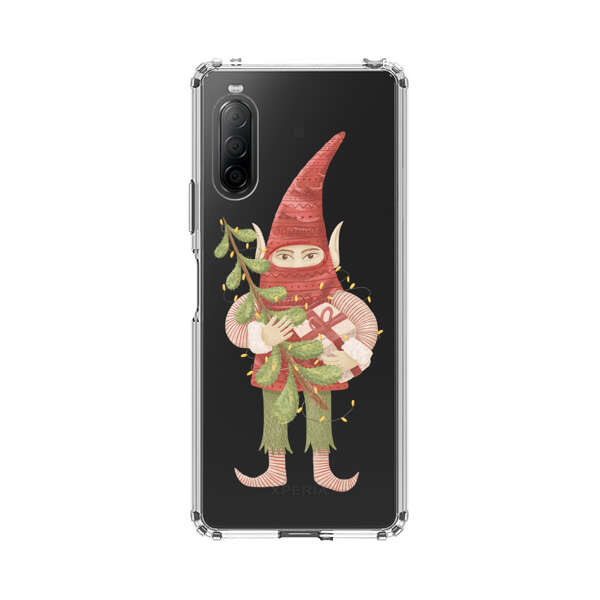 Holiday Gnome with Mistletoe and Gift Sony Xperia 10 II Case