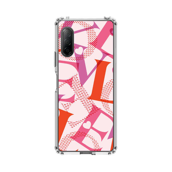 Love Colorful Letters Pattern Sony Xperia 10 II Case