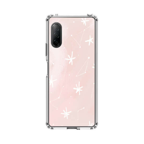 Pink Stars and Constellation Pattern Sony Xperia 10 II Case