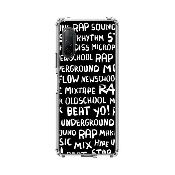 Rap Hip Hop Words Collage Sony Xperia 10 II Case