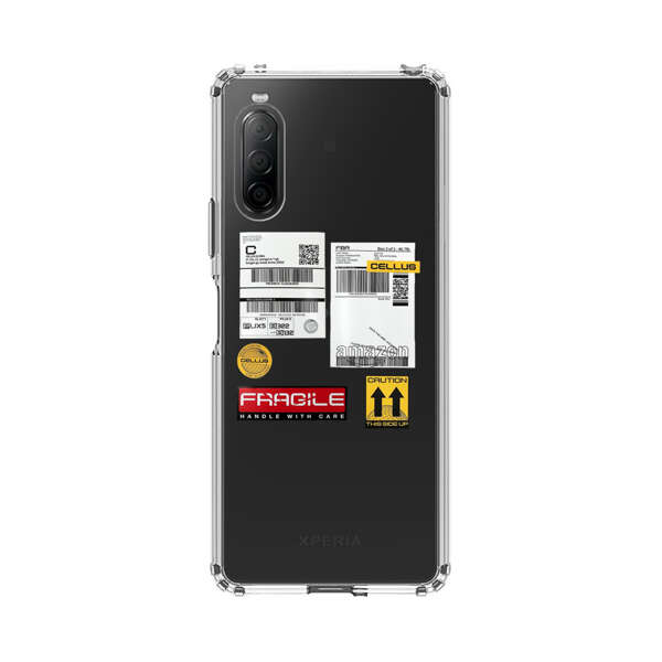 Shipping Labels and Fragile Handling Stickers Sony Xperia 10 II Case