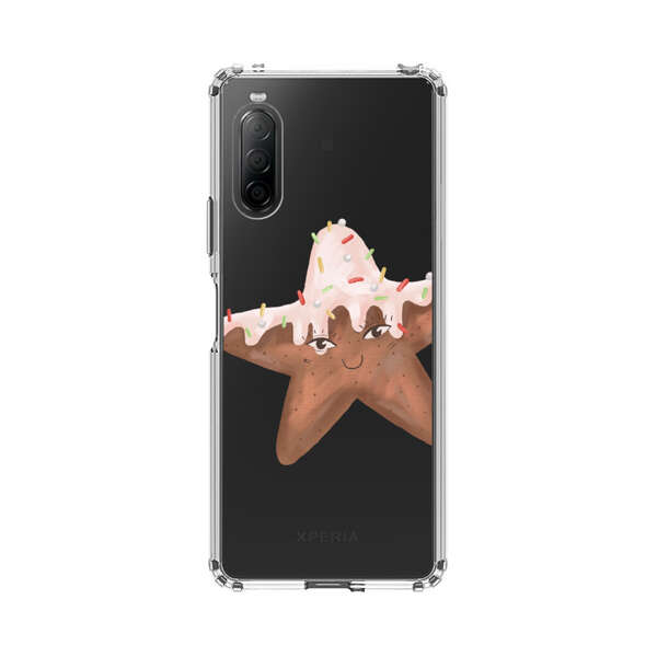 Smiling Gingerbread Star Cookie Sony Xperia 10 II Case