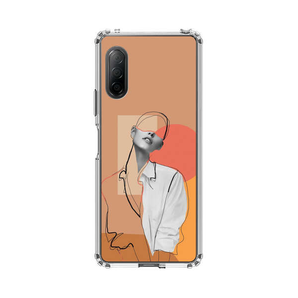 Stylish Abstract Portrait Art Sony Xperia 10 II Case