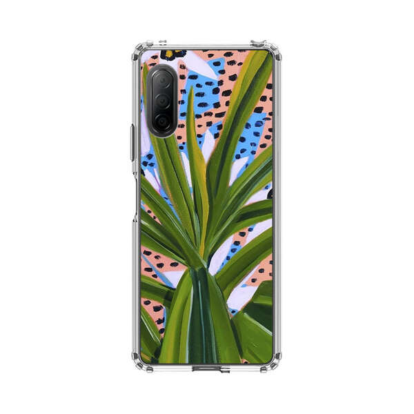 Tropical Leaves Abstract Pattern Sony Xperia 10 II Case
