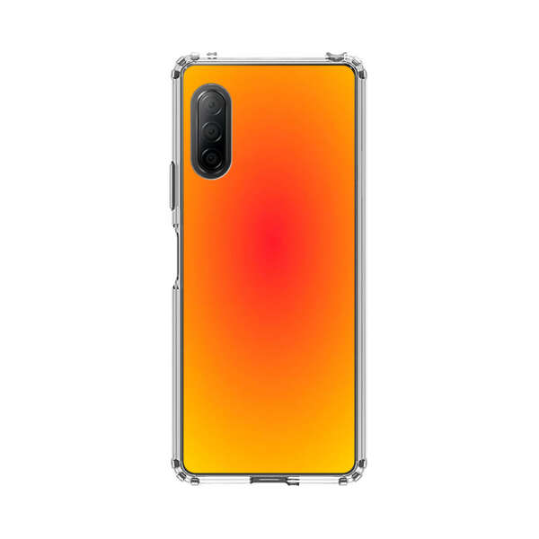 Vibrant Red Focal Point with Yellow Gradient Background Sony Xperia 10 II Case