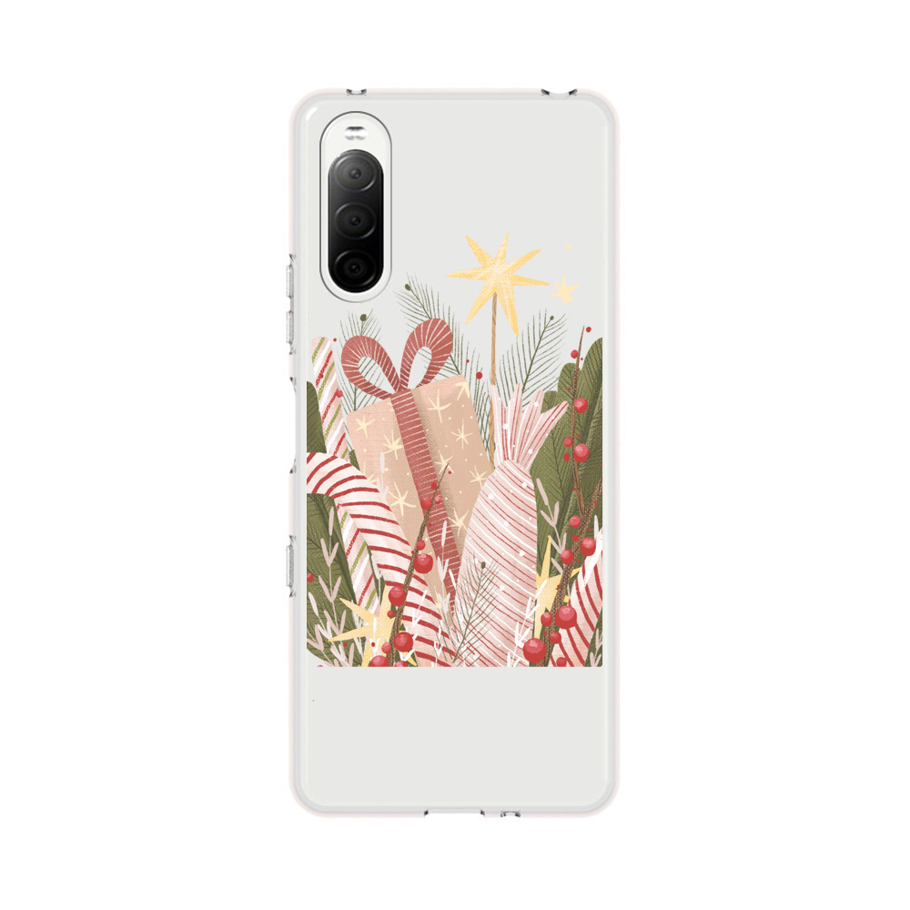 Festive Candy Canes and Holiday Gifts Sony Xperia 10 III Case