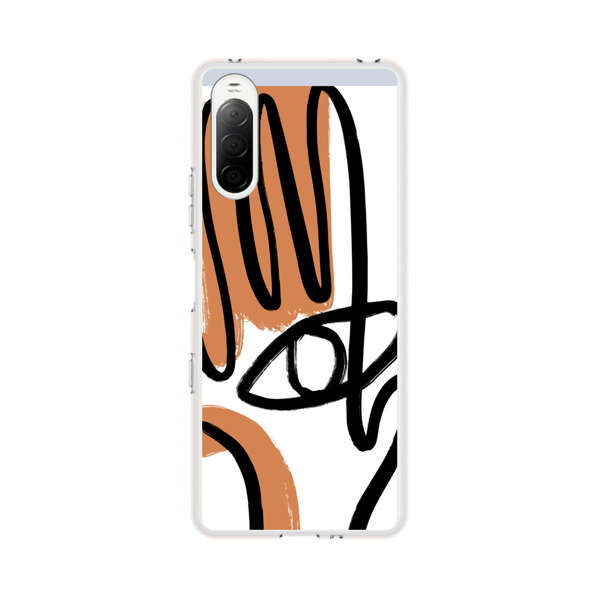 Abstract Minimalist Hand with Eye Sony Xperia 10 III Case