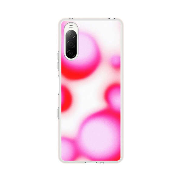 Abstract Pink and Red Blurry Circles Sony Xperia 10 III Case