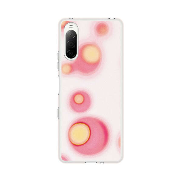 Abstract Pink and Yellow Blobs Sony Xperia 10 III Case