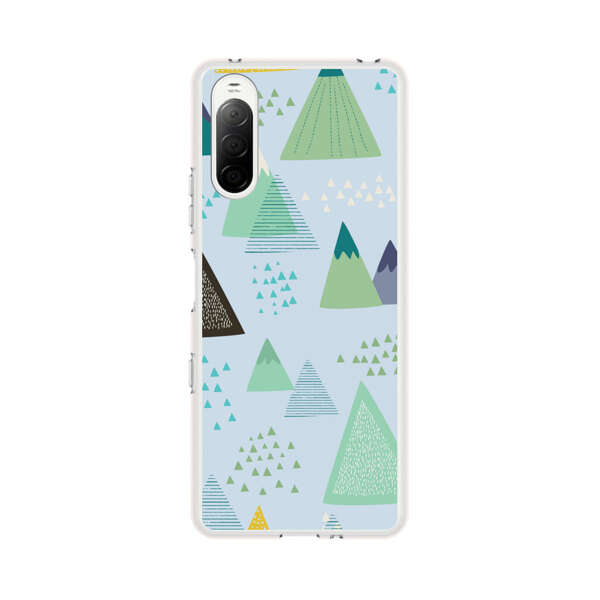 Colorful Abstract Mountain Pattern Sony Xperia 10 III Case