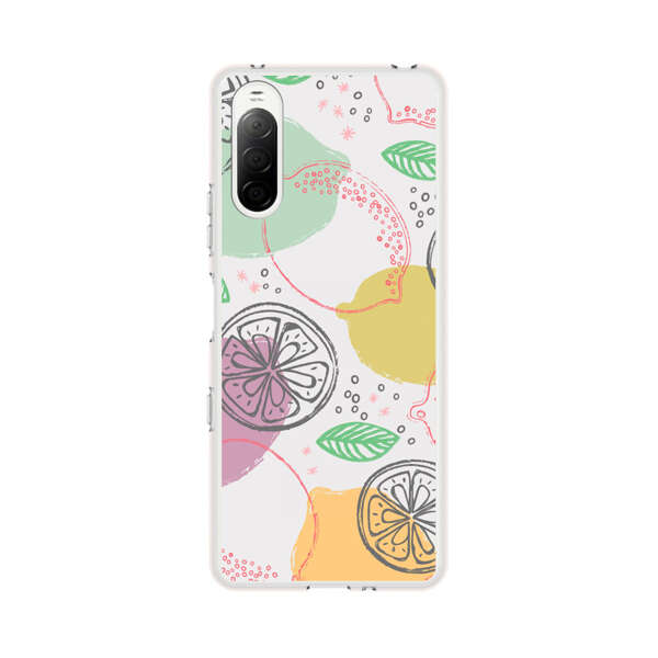 Lemon Colorful Abstract Pattern Sony Xperia 10 III Case
