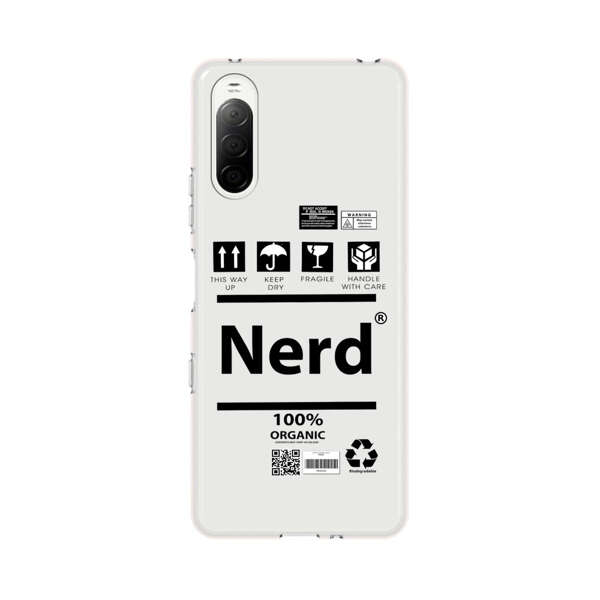 Minimalist Nerd Shipping Icons Design Sony Xperia 10 III Case