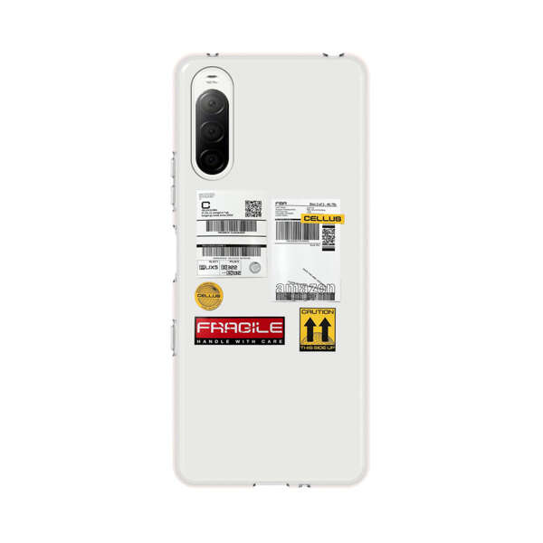 Shipping Labels and Fragile Handling Stickers Sony Xperia 10 III Case