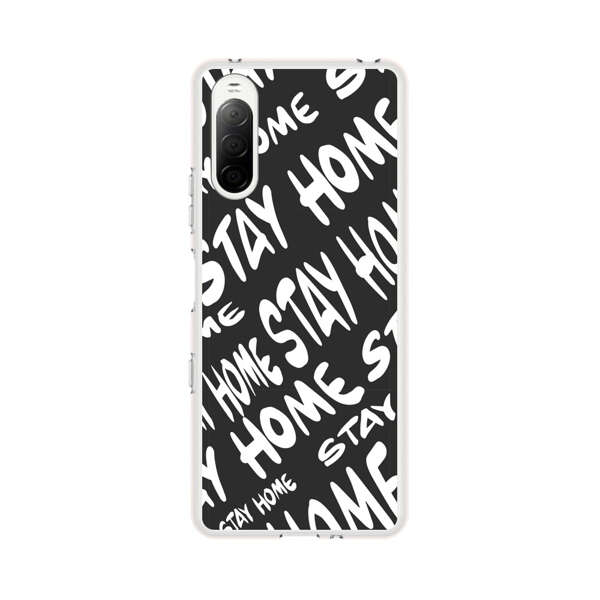 Stay Home Pattern Sony Xperia 10 III Case