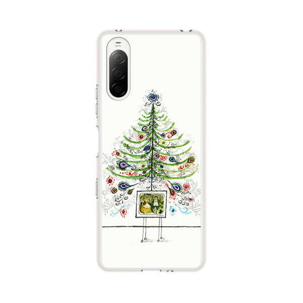 Whimsical Christmas Tree Artistic Design Sony Xperia 10 III Case