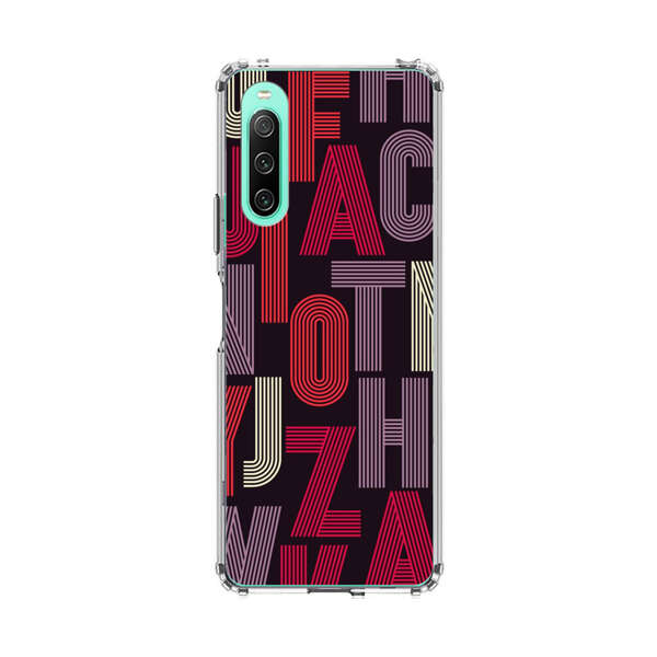 Abstract Letters Pattern Sony Xperia 10 IV Case