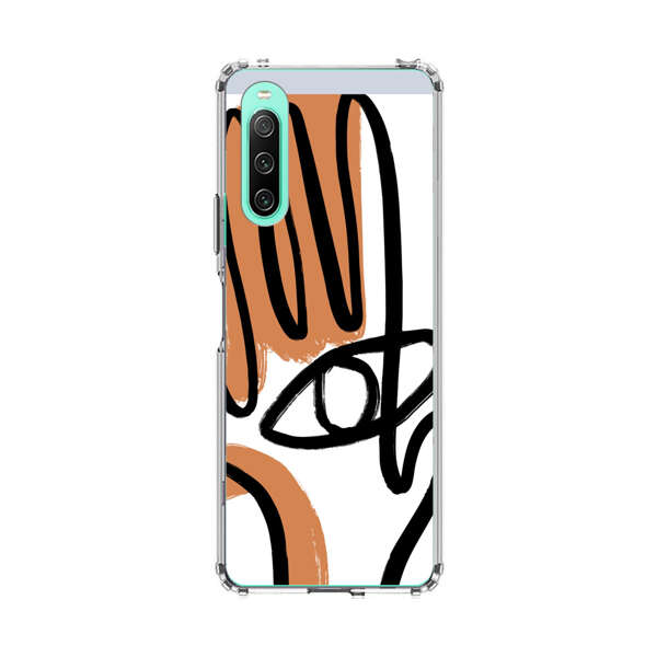 Abstract Minimalist Hand with Eye Sony Xperia 10 IV Case