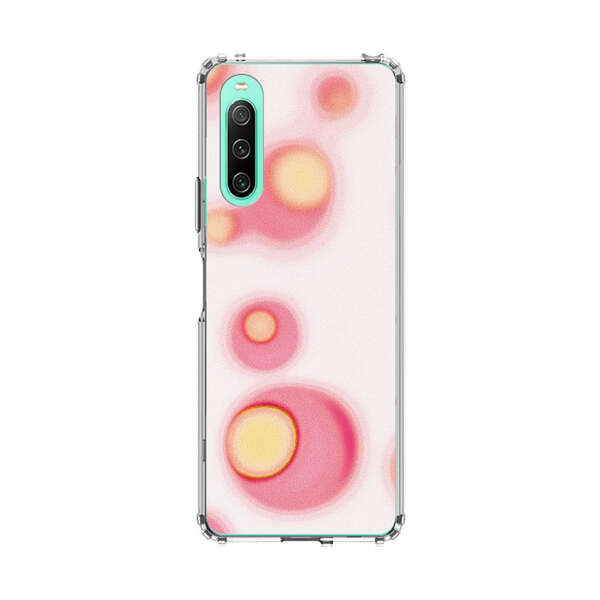 Abstract Pink and Yellow Blobs Sony Xperia 10 IV Case